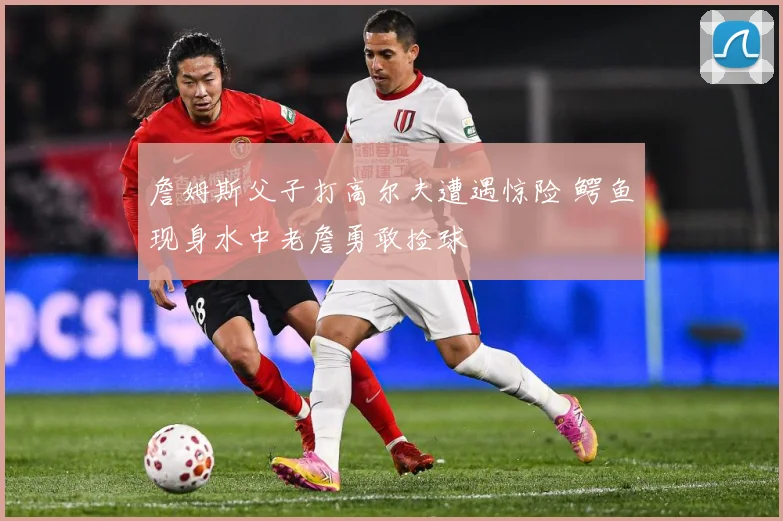 詹姆斯父子打高尔夫遭遇惊险 鳄鱼现身水中老詹勇敢捡球